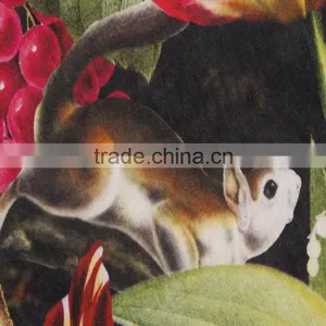 New Animal and Flower Digital Product Poplin Printing Fabric Cotton Textiles thumbnail-1