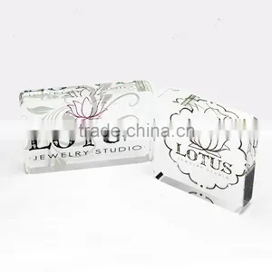 Acrylic Logo Block Custom Silk Printing Cheap Items to Sell thumbnail-4