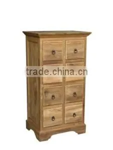 Recycled Teak Chest of 8 Drawers thumbnail-1