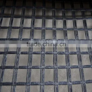 Warp-knitting High Quality Unixial Olyester Geogrid Coated PVC thumbnail-5