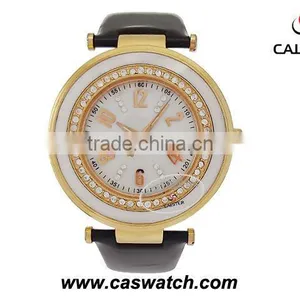 Big Case Watch Diamond Watch Leather Watch thumbnail-1