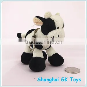 10cm Mini Plush Cow Keychain thumbnail-1