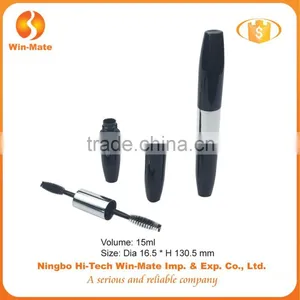 Wholesale Black 130.5*16.5mm ABS Free Sample Double Head Brush Tube thumbnail-1