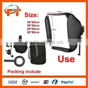 Softbox For SpeedLight Flash 60cm / 24" Flash Speedlite Soft Box 60x60cm 24"x24" thumbnail-1