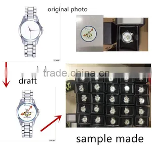 OEM ODM Order Leather Strap Customized Company Logo Fashion Man Wrist Watch Custom thumbnail-6