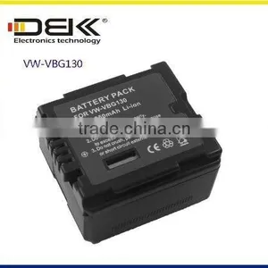 7.4V Battery VW-VBG130 Digital Black Battery For Panasonic HDC-SD9 HDC-HS9 HDC-SX5 HDC-DX1 thumbnail-1