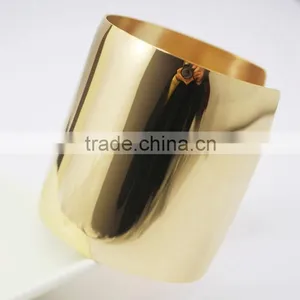 2016 Newest Women Statement Jewelry 18k Gold Stainless Steel Cuff Bracelet Bangle Quality Choice thumbnail-6