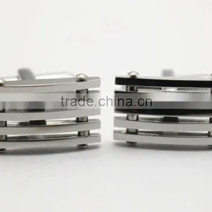 Fashion Silver 316L Stainless Steel Factory Wholesale Cufflink thumbnail-3