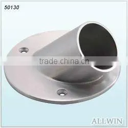 45 Degree Stainless Steel Angle Round Tube Floor Flange thumbnail-1