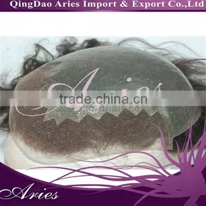 Top 5A Grade Unprocessed Virgin Brazilian Hair Toupee thumbnail-4