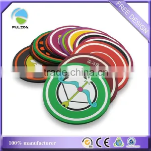 Colorful Soft Pvc Hotel Cafeteria Dining Logo Mixed Wholesales Cup Holder Mat thumbnail-4
