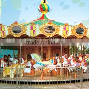 Children's Park Indoor Amusement Equipment Ride Horse Mini Carousel thumbnail-1