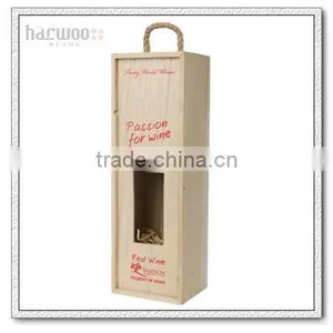 Lacquer Wood Wine Bottle Box for Single thumbnail-1
