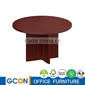 Small Round Meeting Table/wood Living Room End Table/MDF Coffee Table thumbnail-2