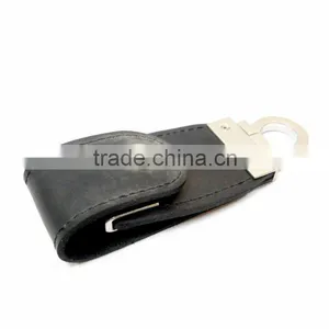 1gb-32gb Promotional High-speed Leather USB Flash Drives thumbnail-1