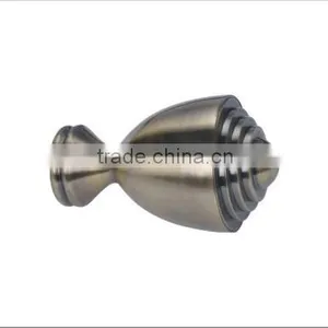 Window Decoration Metal Curtain Pole Hardware/Aluminum Curtain Finials thumbnail-1