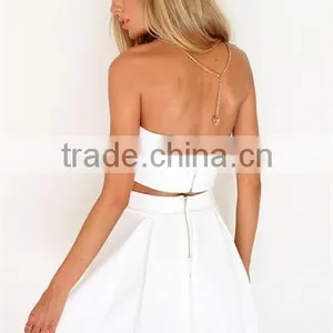 The Strapless Buster Features a V-cut Out Boned Neckline Girls Two Sets thumbnail-3