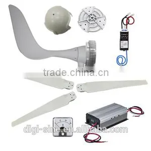 Horizontal Axis Small DIY Off-grid System 1500W/24V Wind Turbine Generator thumbnail-2
