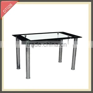 Dining Glass Square Table and Padded Coffee Table DT026 thumbnail-1