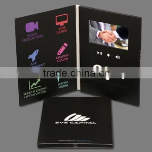 MP4,WMV,AVI,MPG,FLV,MOV,3GP Video Format Tft Lcd Video Player Brochure Cards thumbnail-1