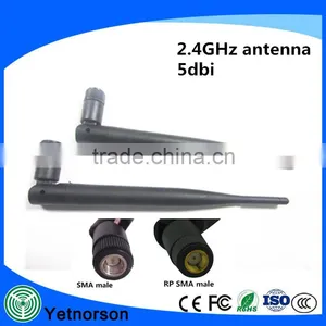 Factory Supply Black Rubber Duck 2.4g Wifi Antenna With SMA Connector thumbnail-2