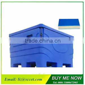 1000L Insulated Large Fish Cooler, PE Fish Bins, Insulated Plastic Bin for Fisherman thumbnail-4