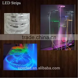CE RoHS (XC-3MM-24CM24LED/M) Indoor/Outdoor Soft/flexible and Hard/rigid LED Strips Lights Display thumbnail-4