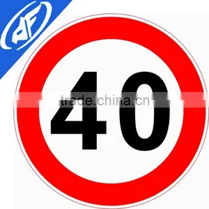 Reflective Adhesive 40 Yard Limit Road Sign thumbnail-1