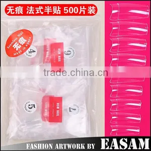 Easam Hot New no Lace Half Cover French Nail Tips thumbnail-1