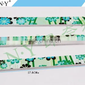Nail Art Cure Emery Sand Green Flower Cute Nail Files 100/180 thumbnail-2