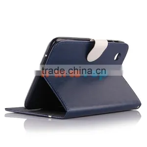 Wholesale Colored Leather Case For Lenovo IdeaTab A3300 A7-30 Flip Cover TPU Protective Case thumbnail-4