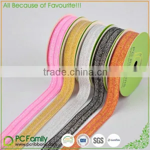 7/8" Solid Color Fold Over Elastic Ribbons in 200 Colors thumbnail-1