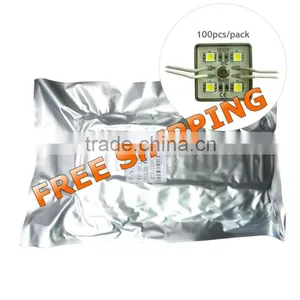 1Pack(100pcs)36mm*36mm Waterproof LED Module(SMD 5050,4LEDs,Zinc Base,white Light) thumbnail-1