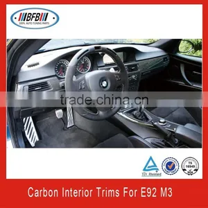 AUTO INTERIOR TRIMS PERFECT FIT FOR BMW E92 M3 STYLE MADE OF CARBON FIBER 2006-2012 thumbnail-1