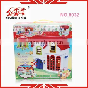 Kid Plastic Mini House Toy Mini Doll House thumbnail-1