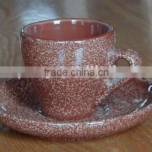 STONEWARE CUP &SAUCER thumbnail-1