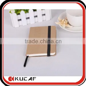 Custom Recylable Brown Kraft Paper Notebook Small Locked Diaries Wholesale thumbnail-1
