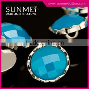 Bulk Wholesale Opal Hematite Rhinestone Fashion Buttons thumbnail-4