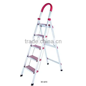 Safety 5 Steps Aluminium Step Ladders / Household Step Ladder XC-6215 thumbnail-1