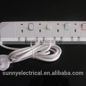 3gang Eropean Design 3 Core Electric Power Extension Sockets(2gang/3gang/4gang/5gang) thumbnail-2