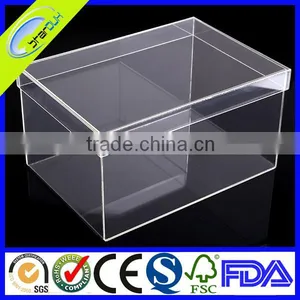 Plastic Clear Drop Front Hard Plastic Shoe Box thumbnail-5
