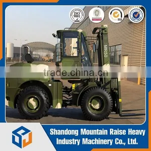 Heavy Duty 5 Ton Rough Terrain Forklift Truck With Diesel Engine thumbnail-1