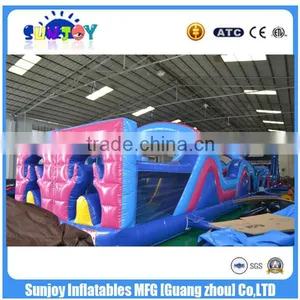 SUNJOY 2016 New Designed Inflatable Obstacle Course Toys, Competitive Obstacle Course,inflatable Obstacle Castle for Sale thumbnail-3