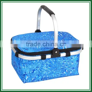 Cute Aluminium Frame Picnic Basket Insulated thumbnail-2