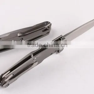 OEM TC4 Titanium Alloy Folding Knife With D2 Blades thumbnail-3