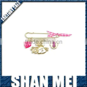 Baby Girl Newborn Gift Carriage Pin My Princess Hamsa Evil Eye Protect Gemstone Crystal Jewelry thumbnail-1