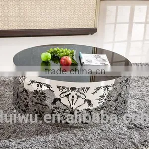 China Cheap Living Room Slick High Gloss Black Side Table thumbnail-6
