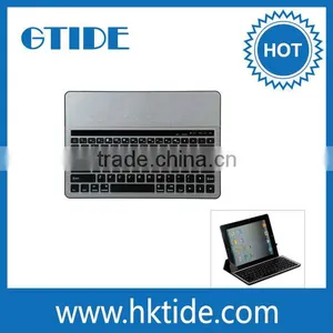 High Qulaity Aluminum Cover Bluetooth 3.0 Germany Keyboard With Custom Different Layout thumbnail-1