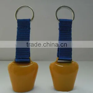 1.5" Bell Keychain in Yellow A4-C018 Various Colors Available (A379) thumbnail-1