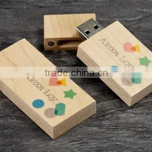 8GB Custom Bamboo Usb 2.0 Thumb Drive, Low Cost Branded Custom Usb 2.0 Driver Wholesale Cheap Usb Memory Stick thumbnail-1